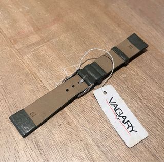 Correa Vagary Piel 18mm Verde. Vintage