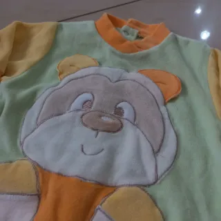 Set 3 pigiamini nascita ciniglia 1 mese