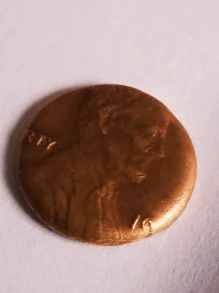 MONEDA 1 CENTAVO LINCOLN.19??.ERROR ACUÑACION.