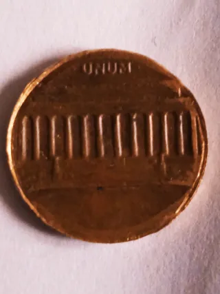 MONEDA 1 CENTAVO LINCOLN.19??.ERROR ACUÑACION.