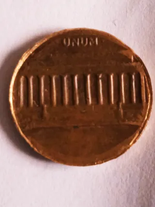MONEDA 1 CENTAVO LINCOLN.19??.ERROR ACUÑACION.