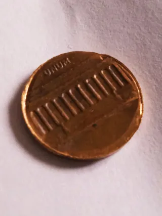 MONEDA 1 CENTAVO LINCOLN.19??.ERROR ACUÑACION.