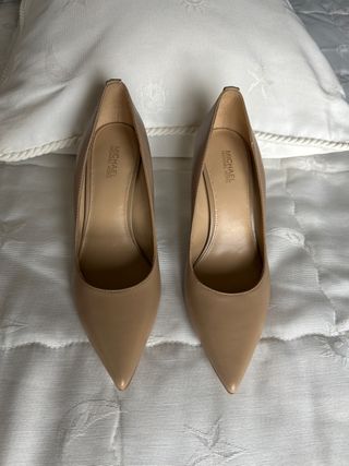 Michael Kors Zapatos Tacón Beige Talla 36 MK
