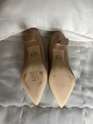 Michael Kors Zapatos Tacón Beige Talla 36 MK
