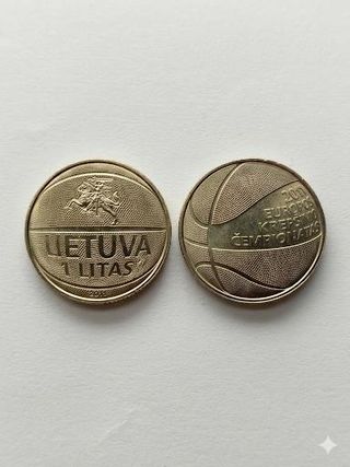 MONEDA 1 LITAS LITUANIA 2011. BASKET