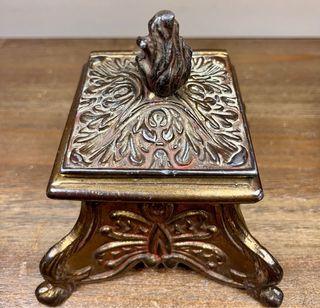 Pareja de tinteros franceses Napoleón III S.XIX