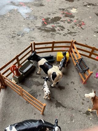 Juego de granja con animales y vallas