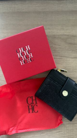 Monedero Carolina Herrera CH Negro