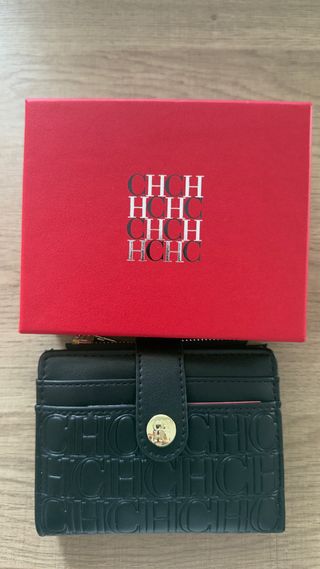 Monedero Carolina Herrera CH Negro