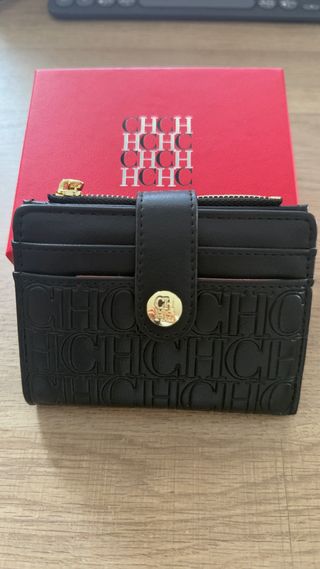 Monedero Carolina Herrera CH Negro