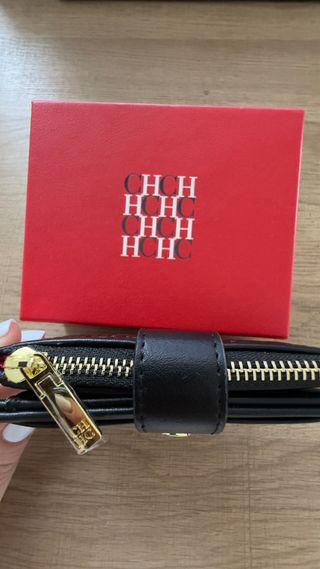 Monedero Carolina Herrera CH Negro