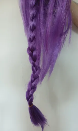 Peluca K-pop Rumi Morada