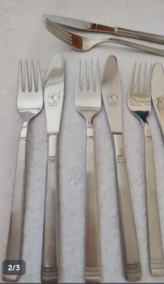 Posate per frutta/dolce in acciaio