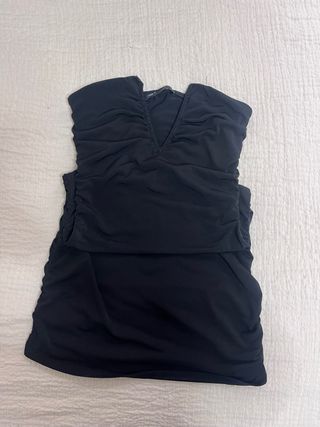 Vestido Negro Bershka