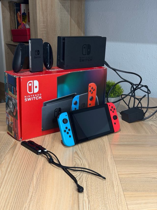 Nintendo Switch V2 (Batería Mejorada) + Caja