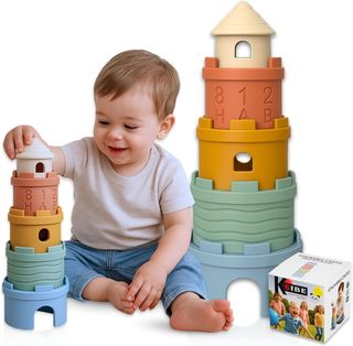 KSIBE. Cubos apilables de silicona para bebé.