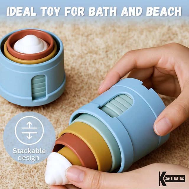 KSIBE. Cubos apilables de silicona para bebé.