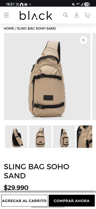 Mochila impermeable Black bubba beige.