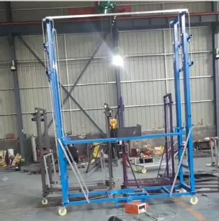 Andamio eléctrico con mando