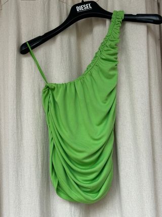 Top Zara verde talla única