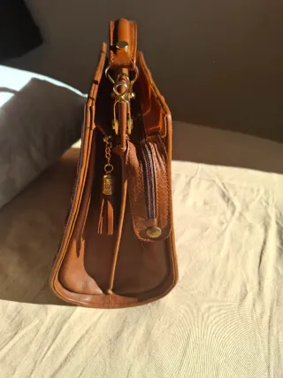 Bolso Piel Cocodrilo Bol-Perdix Marrón