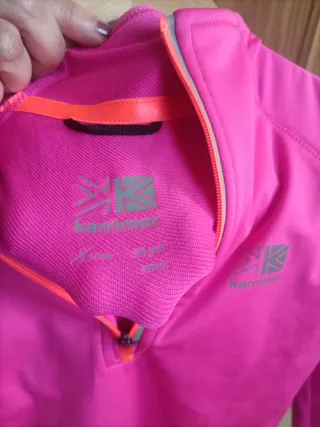 Camiseta térmica running mujer rosa