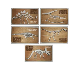 Colección Puzzles Dinosaurios Madera
