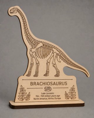 Colección Peanas Dinosaurios Madera