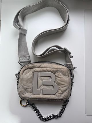 Bolso Bimba y Lola Beige y Plateado