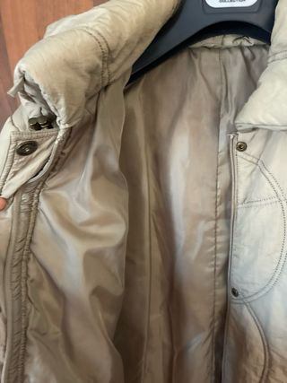 Giacca lunga beige Tg 50
