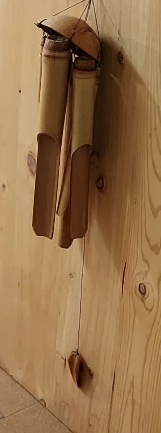 Carillon di Bambù a Sospensione Dimensioni 15x15x90