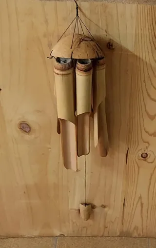 Carillon di Bambù a Sospensione Dimensioni 15x15x90