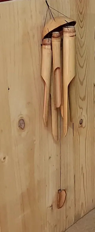 Carillon di Bambù a Sospensione Dimensioni 15x15x90