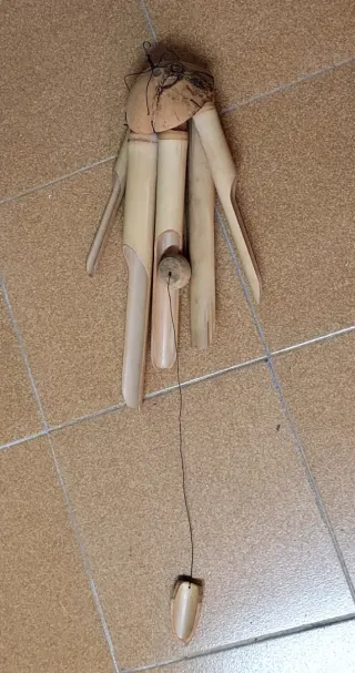 Carillon di Bambù a Sospensione Dimensioni 15x15x90