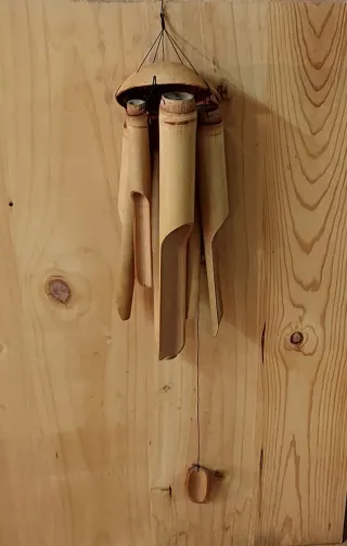 Carillon di Bambù a Sospensione Dimensioni 15x15x90