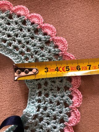 Cuello de crochet para niña