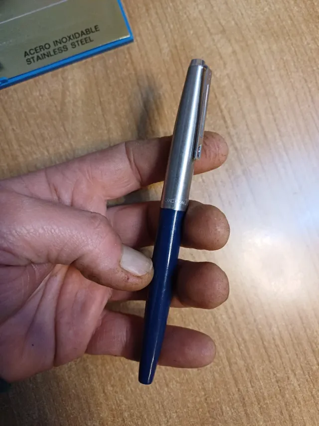 Pluma estilográfica Inoxcrom azul