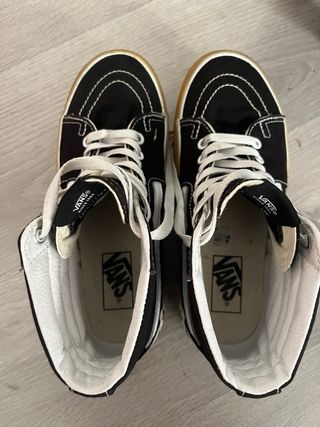 Vans Sk8Hi Stacked Talla 38 Negro Plataforma