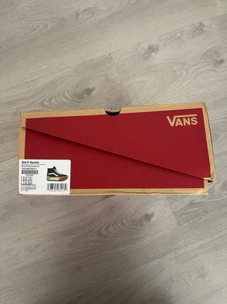 Vans Sk8Hi Stacked Talla 38 Negro Plataforma