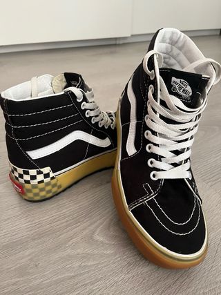 Vans Sk8Hi Stacked Talla 38 Negro Plataforma