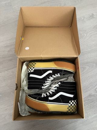 Vans Sk8Hi Stacked Talla 38 Negro Plataforma