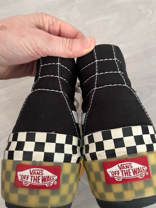 Vans Sk8Hi Stacked Talla 38 Negro Plataforma