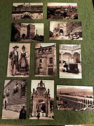 10 Postales Antiguas Segovia (1905-1910)