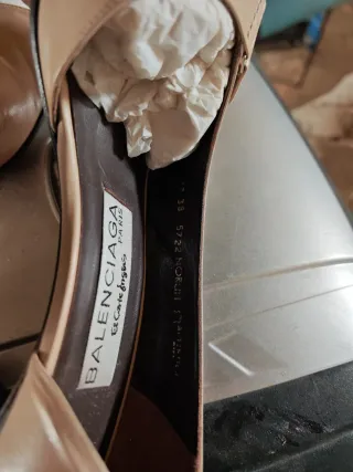 Zapatos Balenciaga París Beige