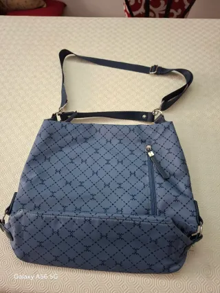 Borsa Carpisa blu con fantasia