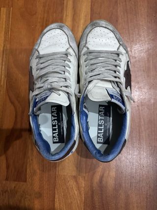 Golden Goose Sneakers Blancas y Plateadas