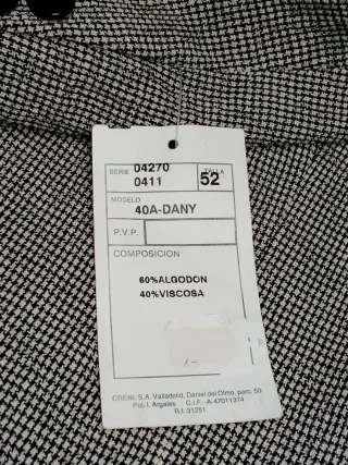 Blazer Hombre Pata de Gallo Talla 52