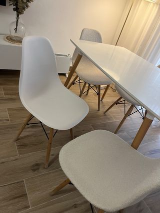 Mesa,4 Sillas Comedor mueble TV y mesa baja