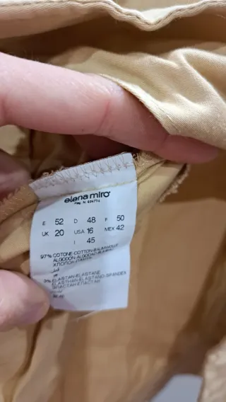 Chaqueta Elena Miró Beige Talla 52