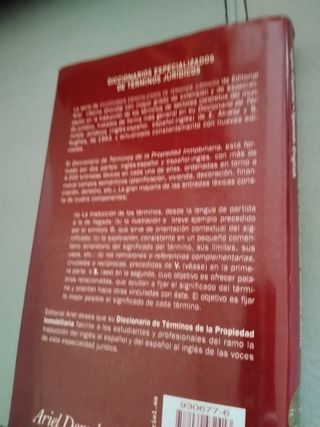 Diccionario de términos del propiedad inmobiliaria